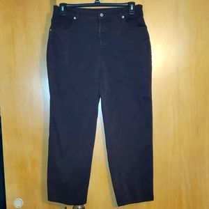 Sonoma Stretch 14 Short Brown Jeans